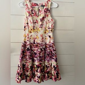 Maggy London Floral Dress Size 2